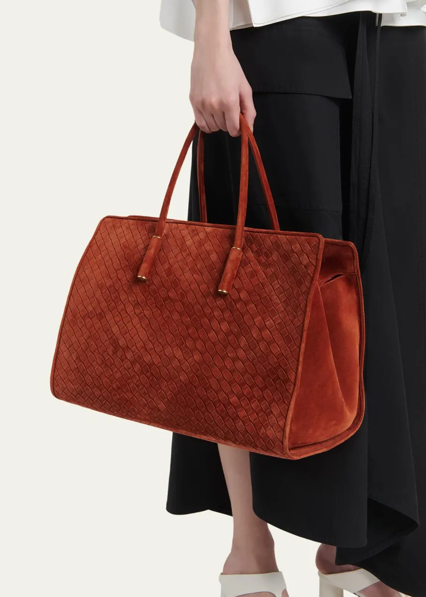 Bottega Veneta Barbara Medium Suede Tote Bag | Thumbnail 2