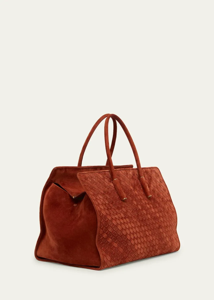 Bottega Veneta Barbara Medium Suede Tote Bag | Thumbnail 3