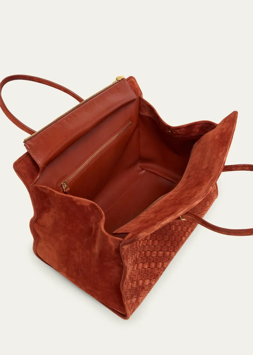 Bottega Veneta Barbara Medium Suede Tote Bag | Thumbnail 4