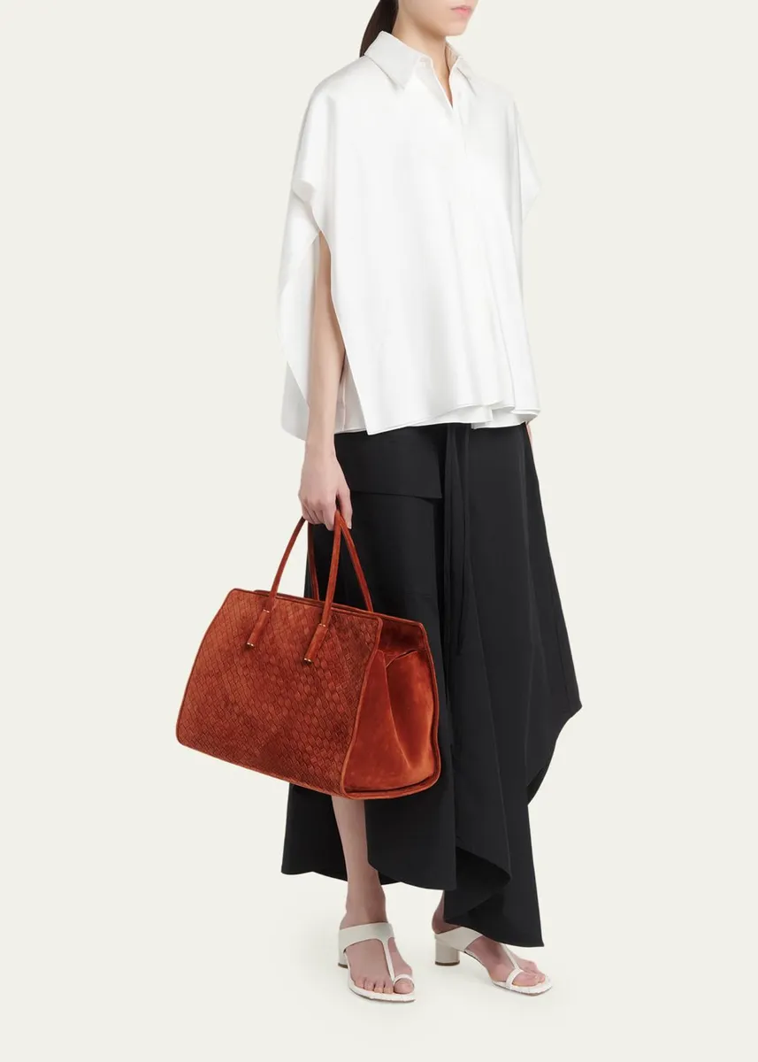 Bottega Veneta Barbara Medium Suede Tote Bag | Thumbnail 5