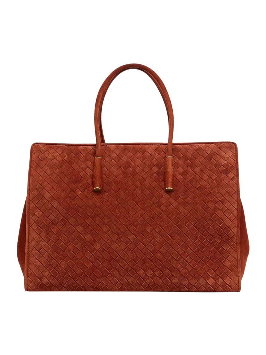 Bottega Veneta Barbara Medium Suede Tote Bag