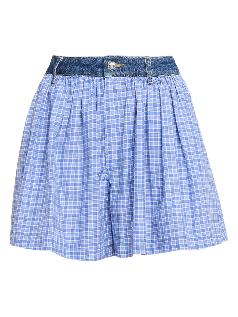 Madalyn Wide-Leg Gingham Shorts Madalyn Wide-Leg Gingham Shorts