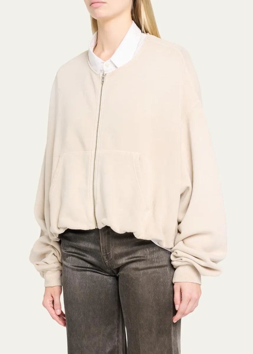 R13 Balloon-Sleeve Cotton Bomber Jacket | Thumbnail 4 R13 Balloon-Sleeve Cotton Bomber Jacket | Thumbnail 4
