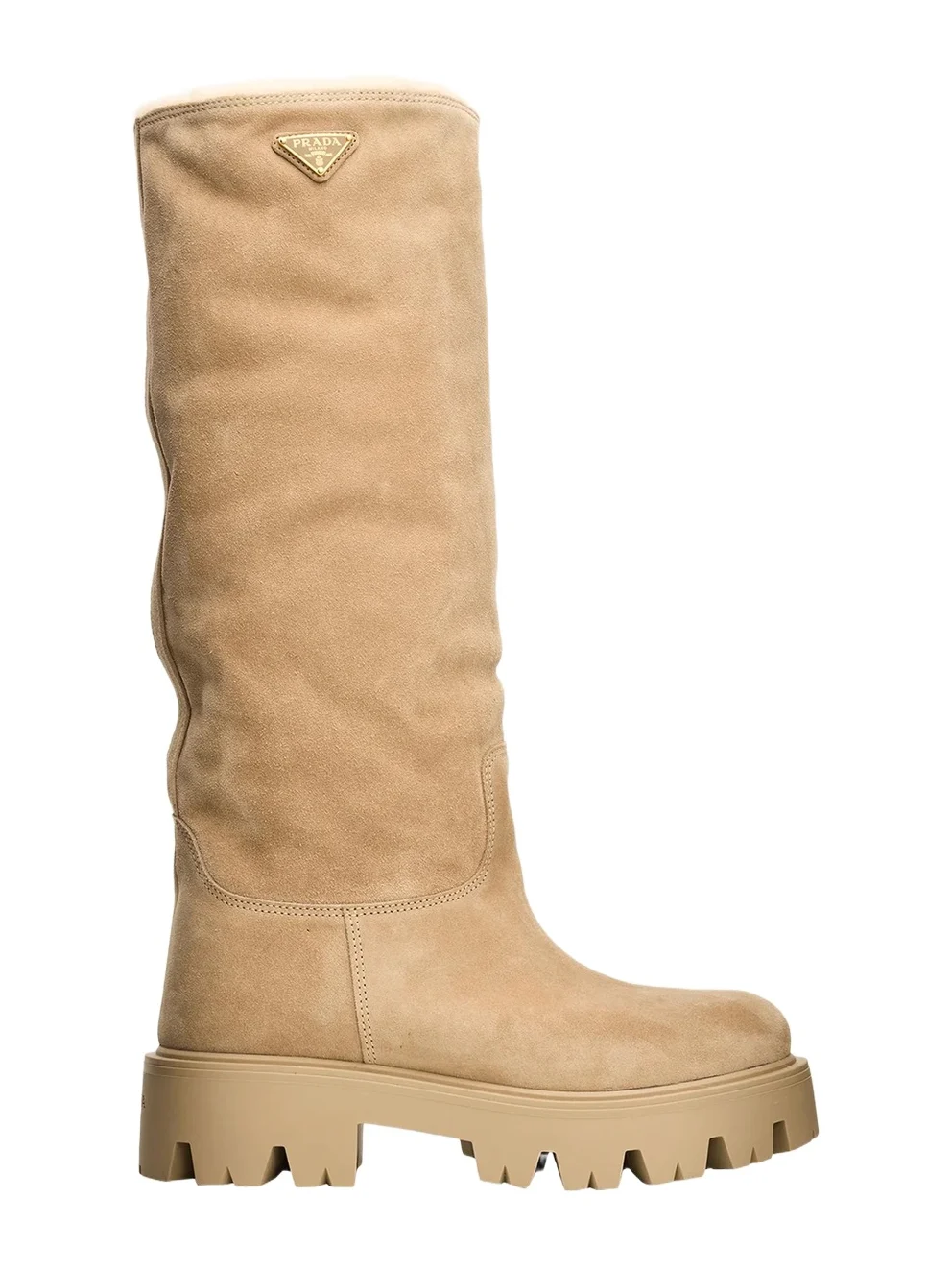 50mm Stride Suede Knee-High Boots