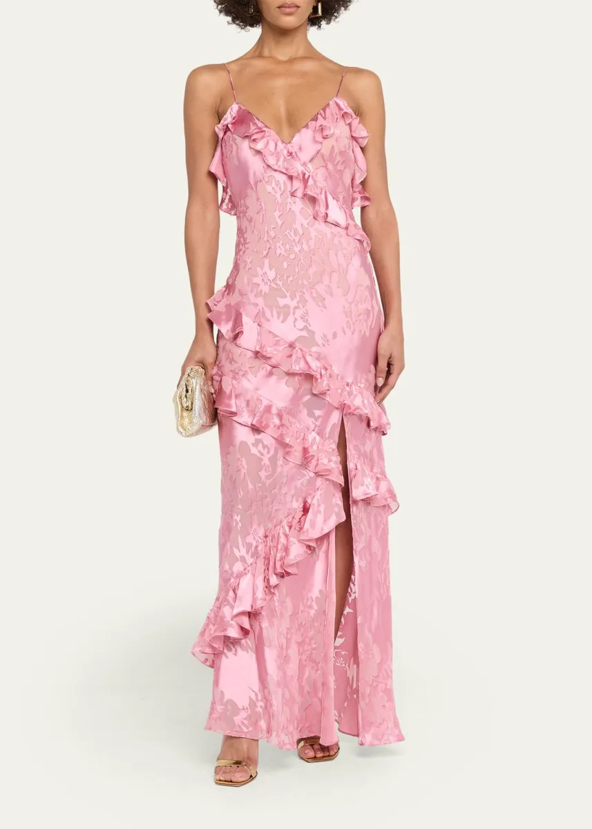 LoveShackFancy Dean Floral Silk Maxi Dress | Thumbnail 2 LoveShackFancy Dean Floral Silk Maxi Dress | Thumbnail 2