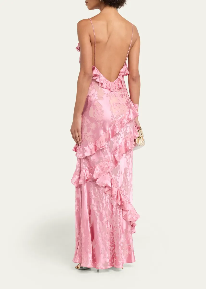 LoveShackFancy Dean Floral Silk Maxi Dress | Thumbnail 3 LoveShackFancy Dean Floral Silk Maxi Dress | Thumbnail 3