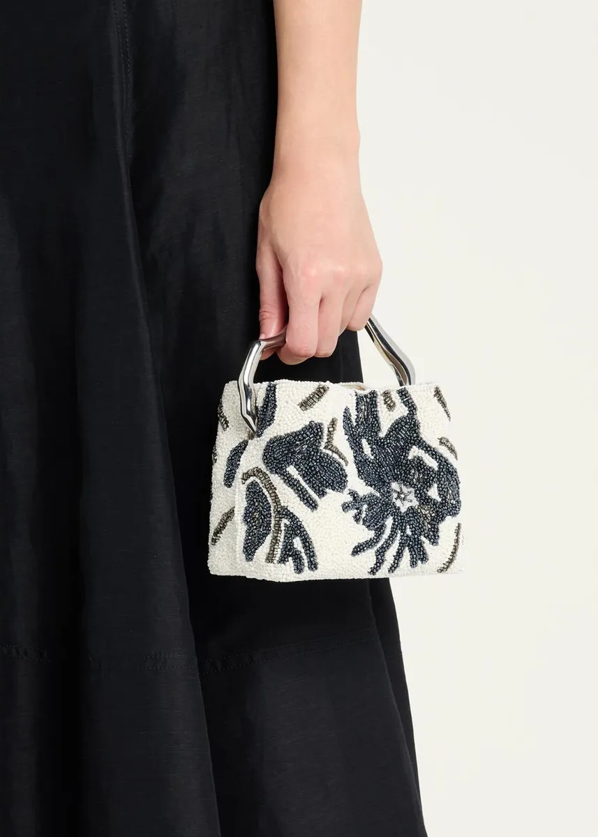 Cult Gaia Solene Mini Sculptural Beaded Top-Handle Bag | Thumbnail 2