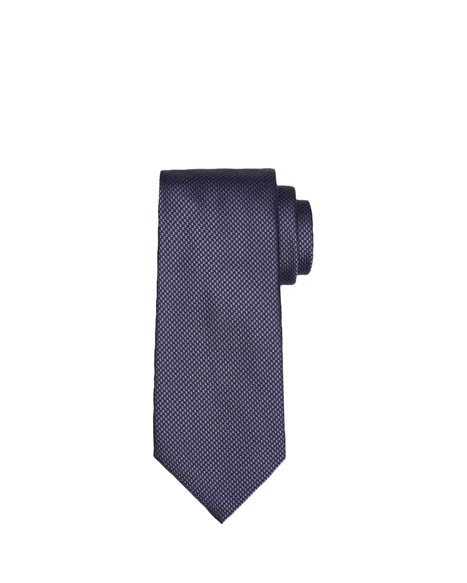 Tom Ford Men's Micro-Pied de Poule Silk Tie | Thumbnail 2