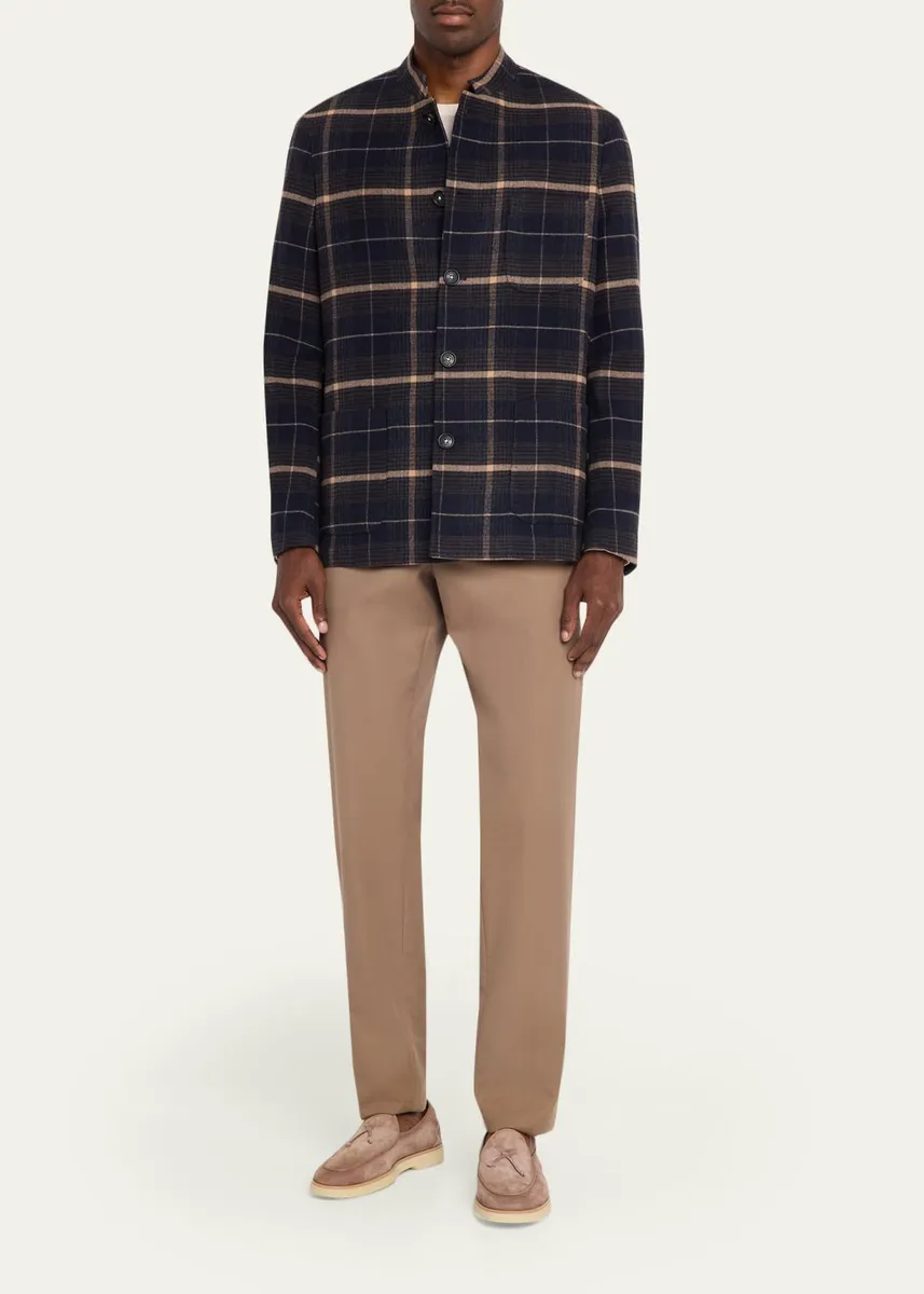 Massimo Alba Men's Wool-Cashmere Plaid Blazer | Thumbnail 2 Massimo Alba Men's Wool-Cashmere Plaid Blazer | Thumbnail 2