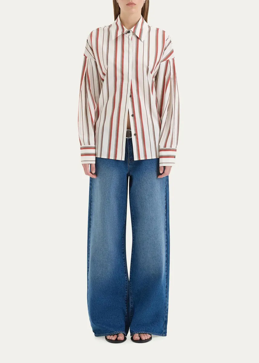 SIR. Alva Long-Sleeve Oversized Poplin Shirt | Thumbnail 2 SIR. Alva Long-Sleeve Oversized Poplin Shirt | Thumbnail 2