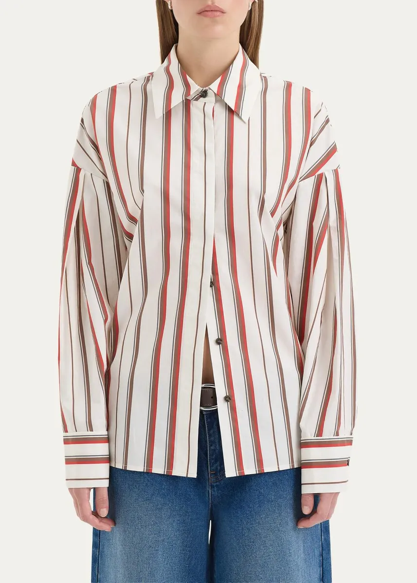 SIR. Alva Long-Sleeve Oversized Poplin Shirt | Thumbnail 4 SIR. Alva Long-Sleeve Oversized Poplin Shirt | Thumbnail 4