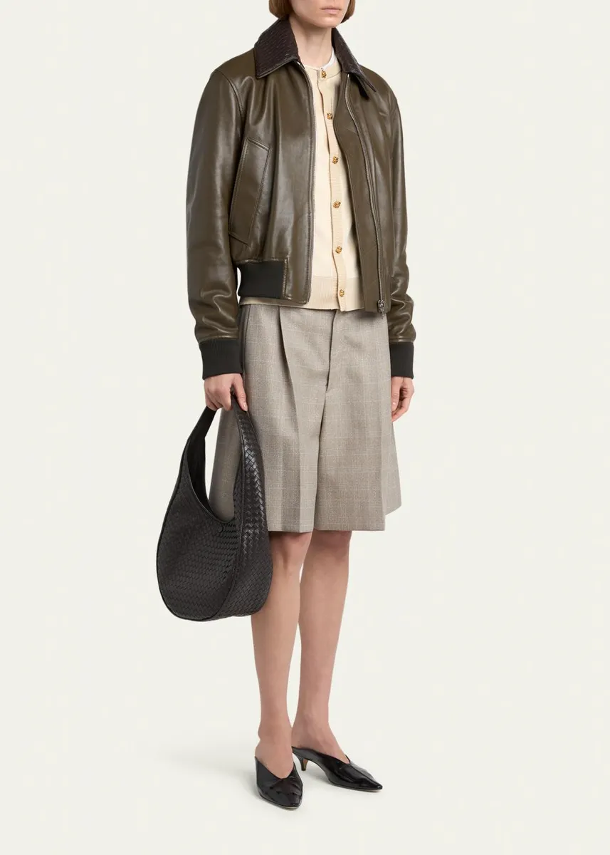 Bottega Veneta Ovetto Oval Leather Shoulder Bag | Thumbnail 5