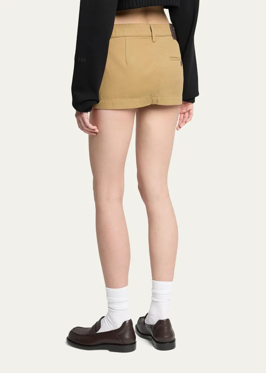 Balenciaga Cotton Canvas Mini Skirt | Thumbnail 3 Balenciaga Cotton Canvas Mini Skirt | Thumbnail 3
