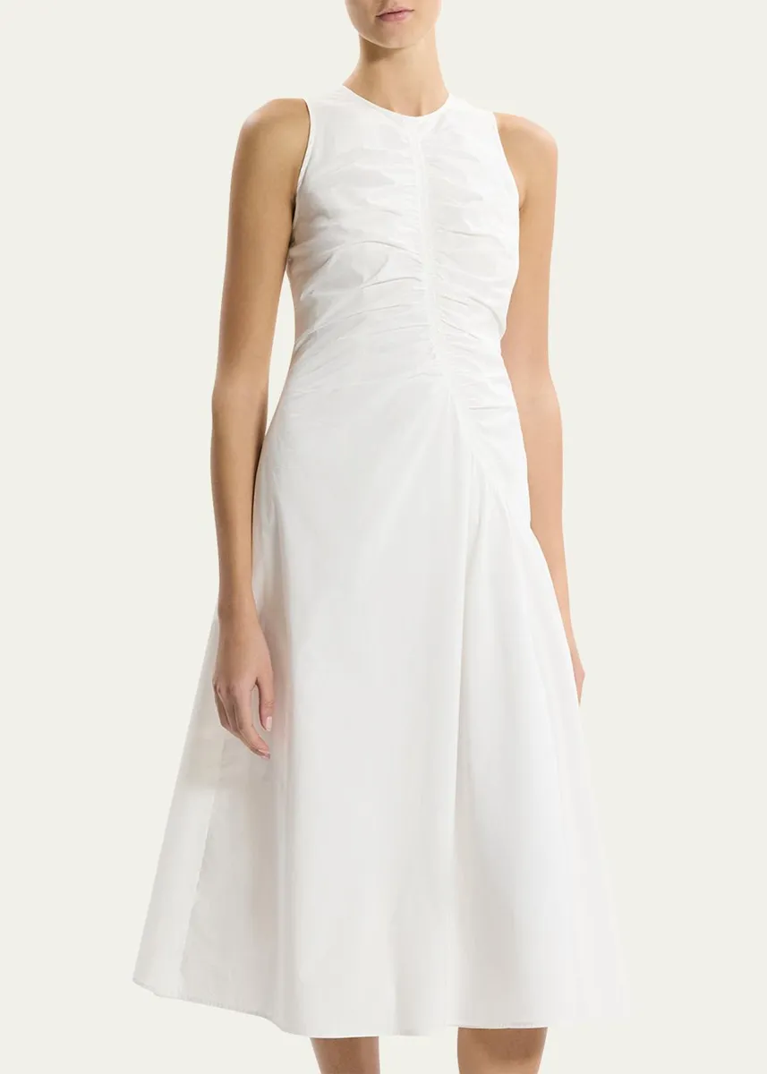 Theory Asymmetric Ruched Tank Dress | Thumbnail 4