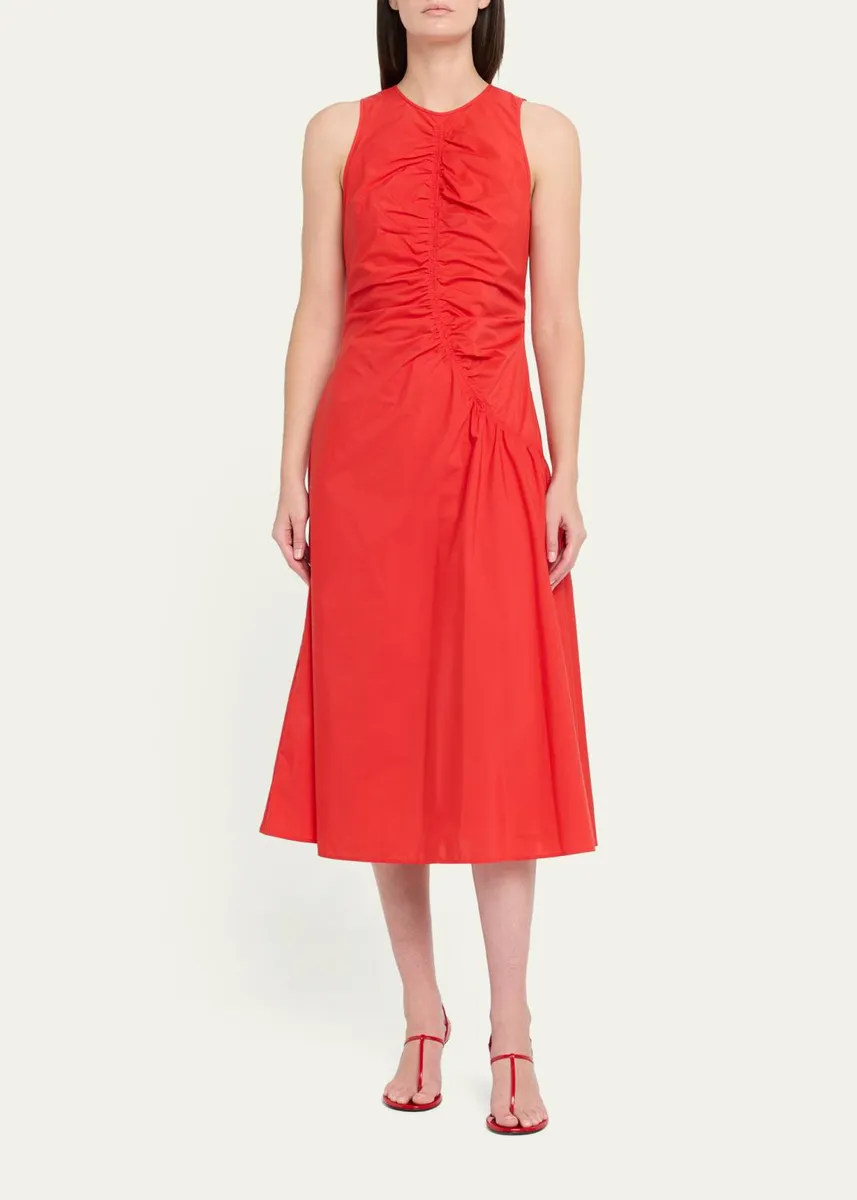 Theory Asymmetric Ruched Tank Dress | Thumbnail 6