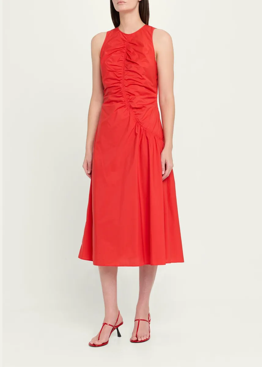 Theory Asymmetric Ruched Tank Dress | Thumbnail 8