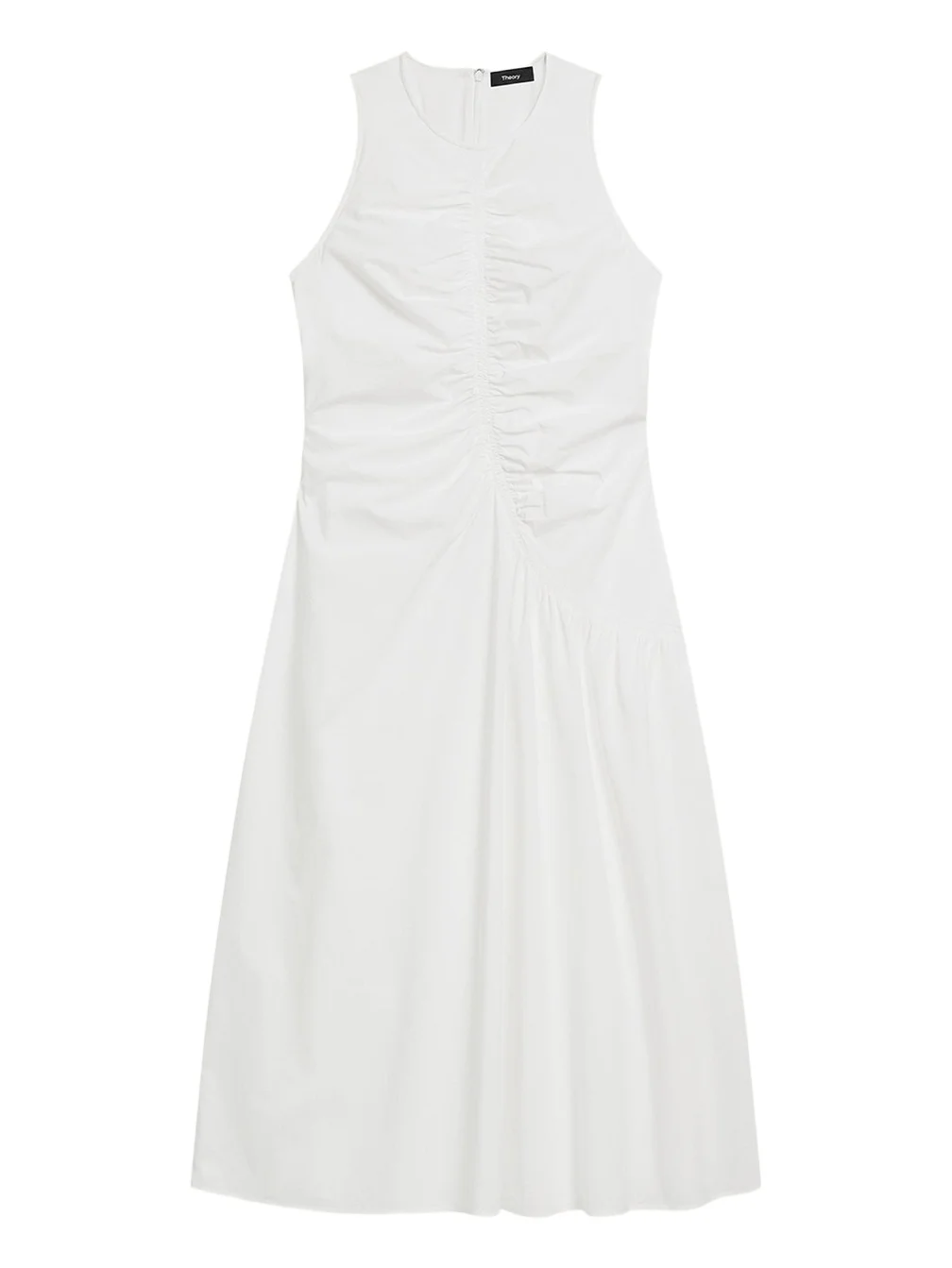 Asymmetric Ruched Tank Dress