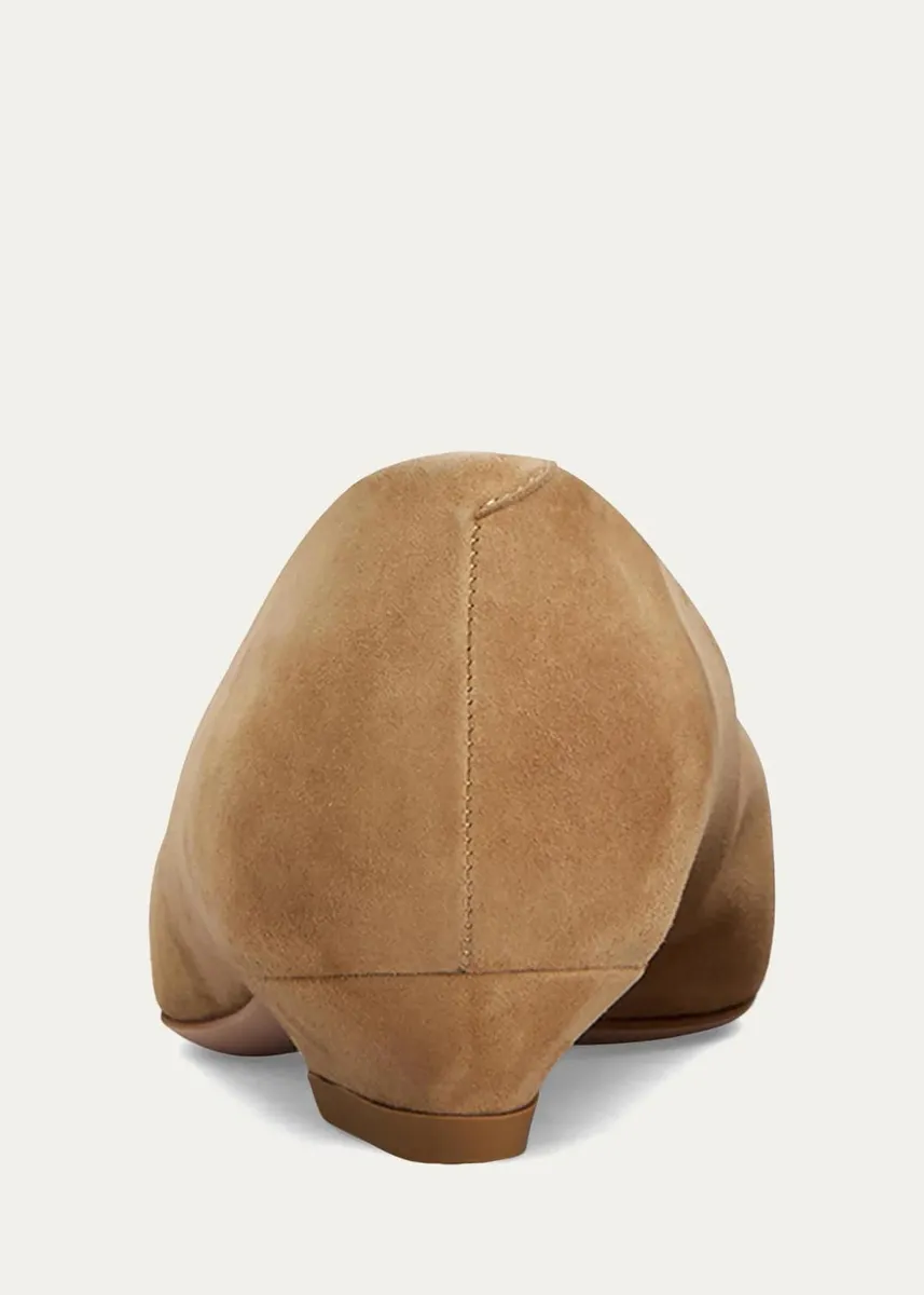 Roger Vivier Belle Vivier 25mm Suede Ballerina Flats | Thumbnail 2