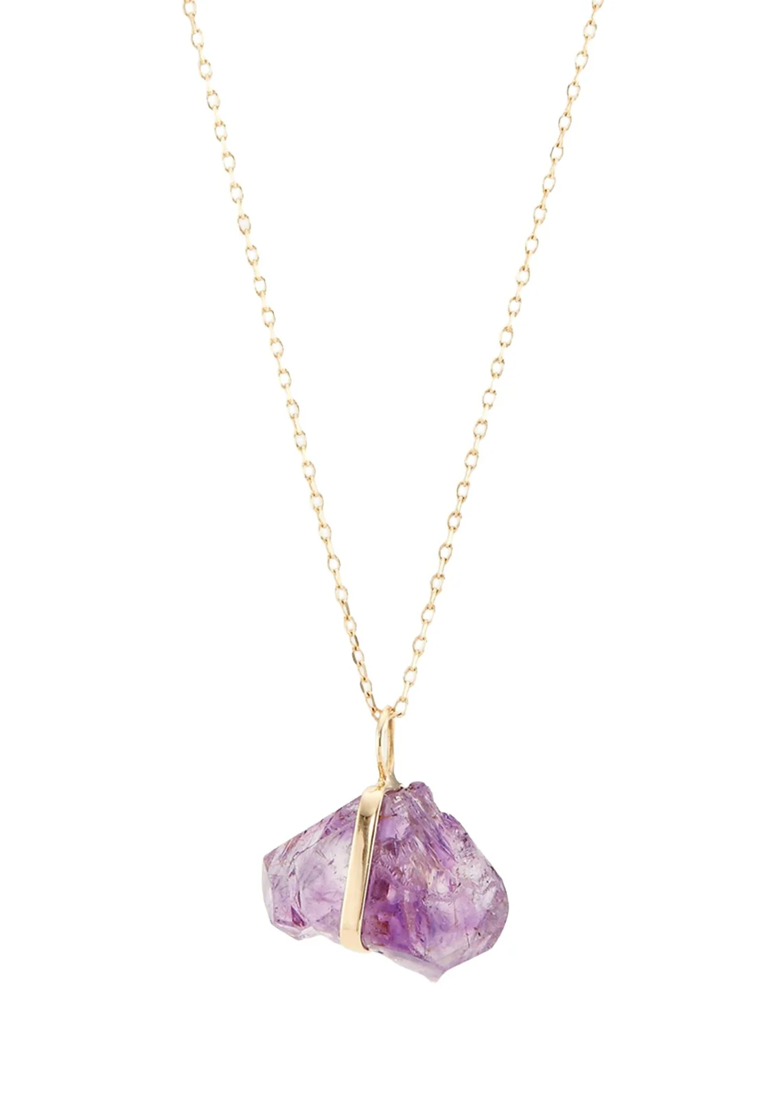 14K February Birthstone Pendant Necklace