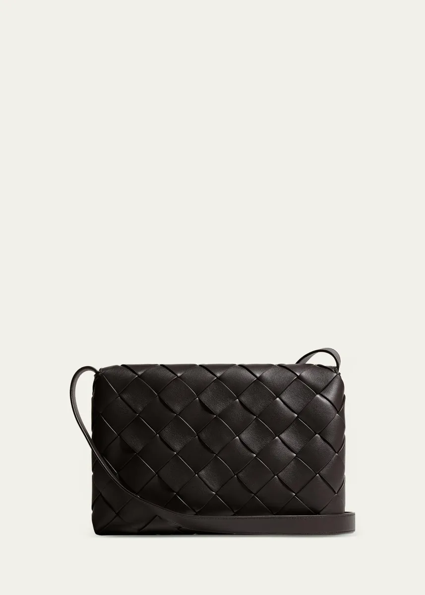 Bottega Veneta Men's Diago Large Intreccio Leather Messenger Bag | Thumbnail 3 Bottega Veneta Men's Diago Large Intreccio Leather Messenger Bag | Thumbnail 3