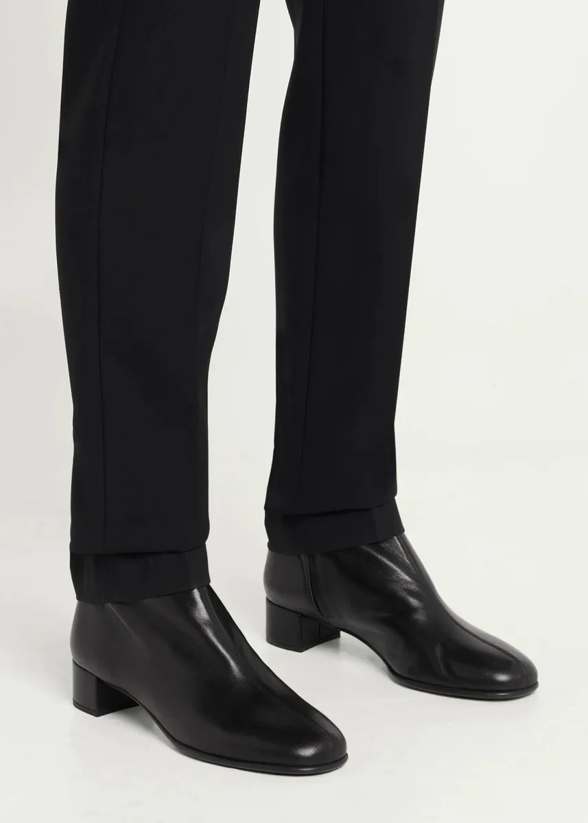 Prada 35mm Triangle Logo Leather Ankle Boots | Thumbnail 2 Prada 35mm Triangle Logo Leather Ankle Boots | Thumbnail 2