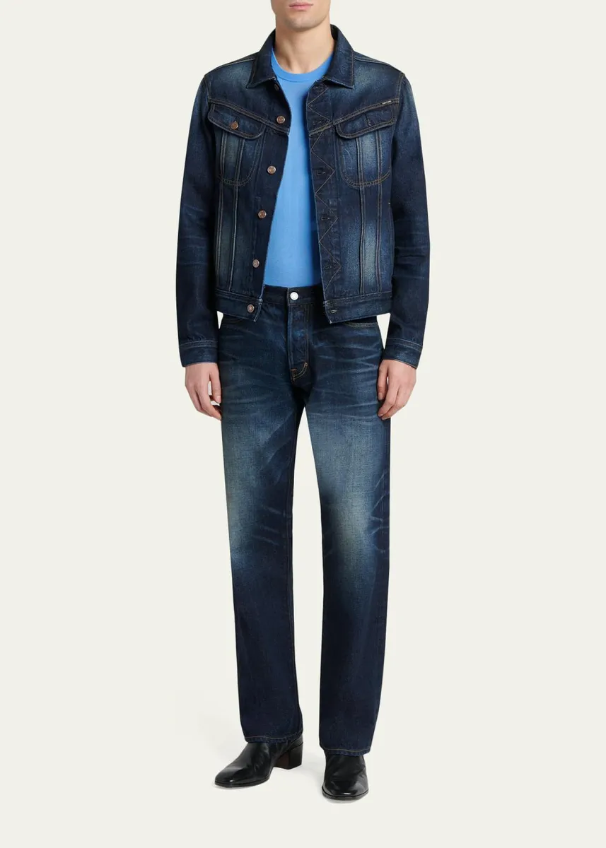 Tom Ford Men's Fine Merino Wool Crewneck Sweater | Thumbnail 2