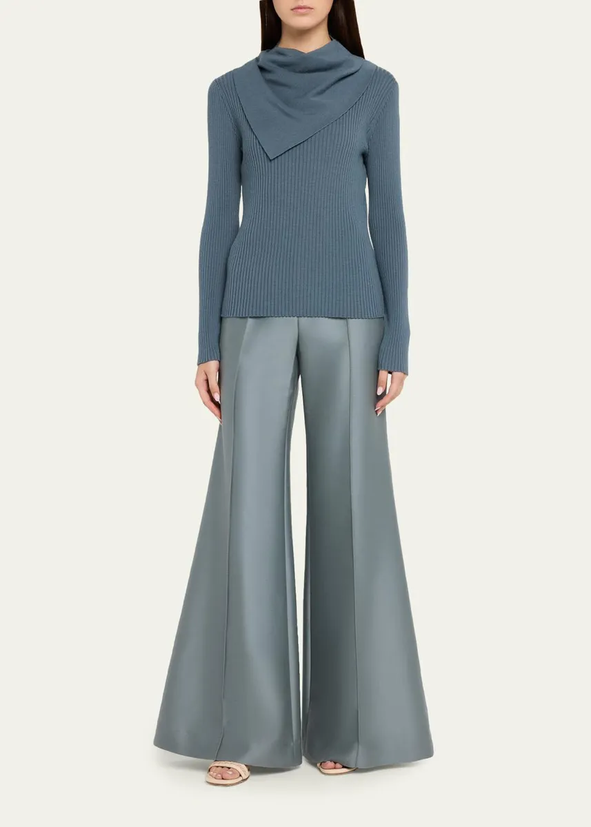 Zimmermann Valiant Structured Wide Flared Pants | Thumbnail 2 Zimmermann Valiant Structured Wide Flared Pants | Thumbnail 2