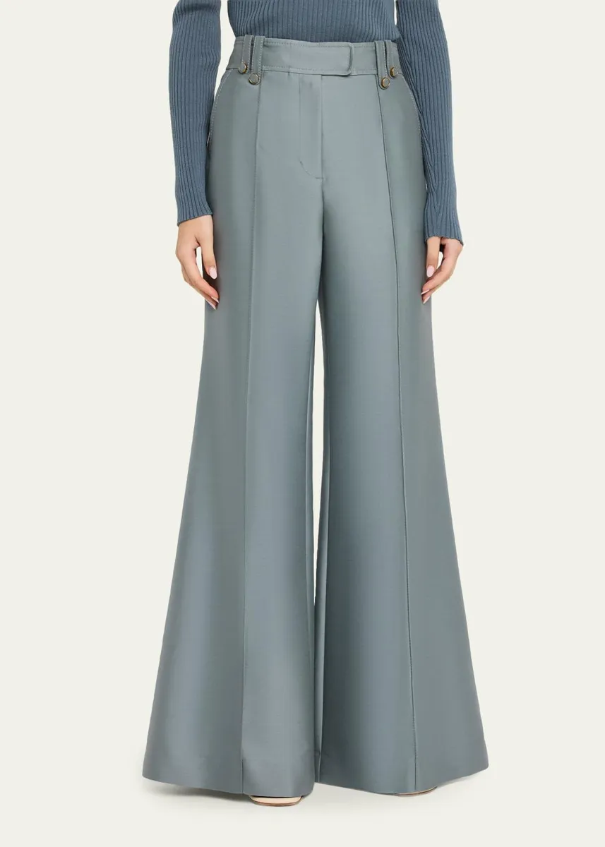 Zimmermann Valiant Structured Wide Flared Pants | Thumbnail 4 Zimmermann Valiant Structured Wide Flared Pants | Thumbnail 4