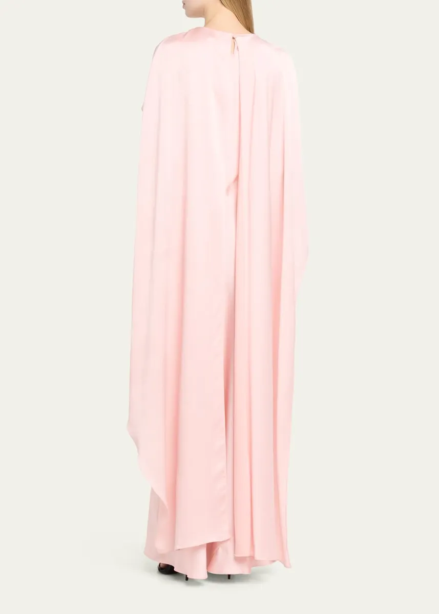 Simkhai Izel Satin Cape Dress | Thumbnail 7 Simkhai Izel Satin Cape Dress | Thumbnail 7