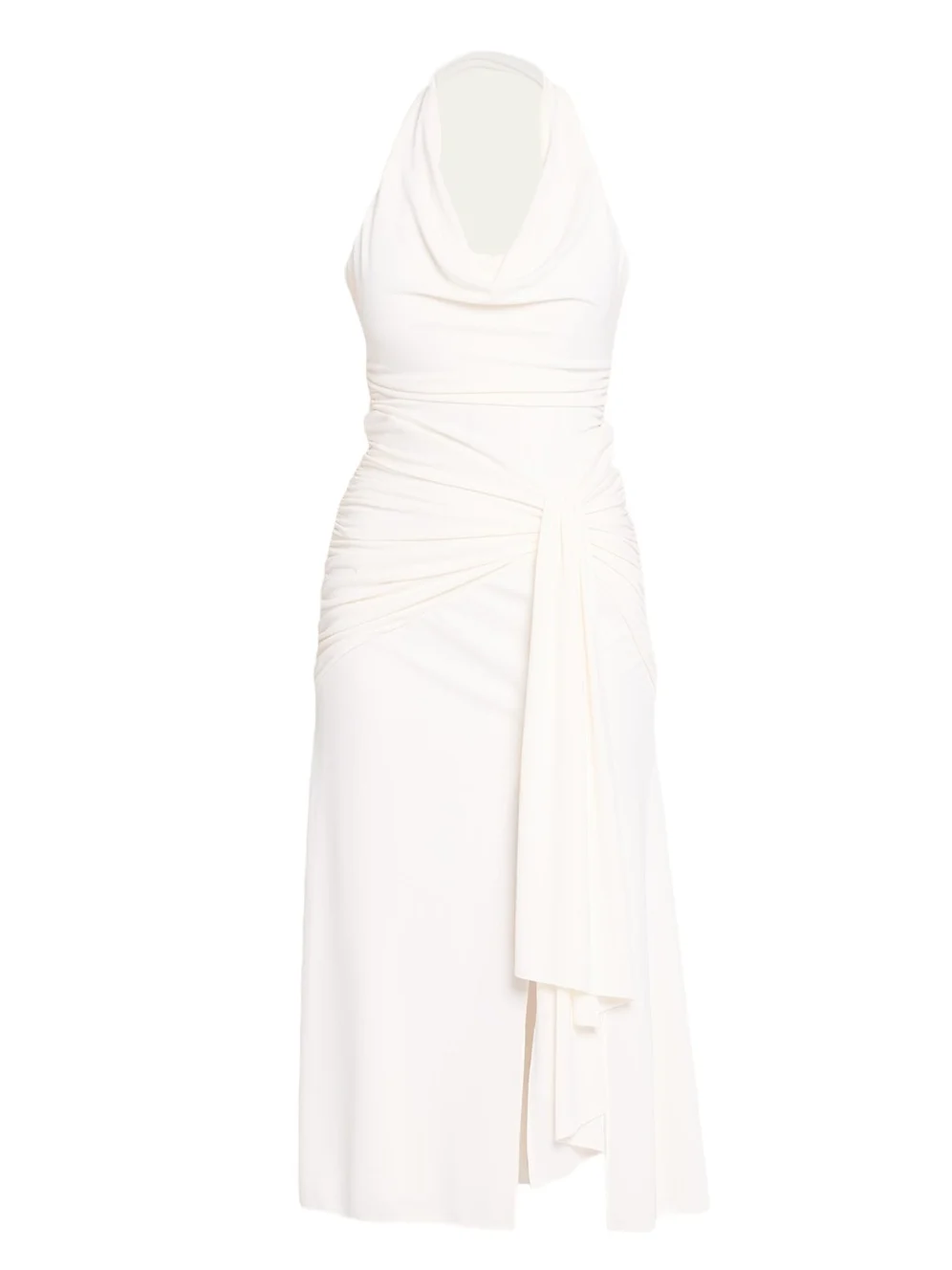 Kaia Draped Halter Midi Dress Kaia Draped Halter Midi Dress