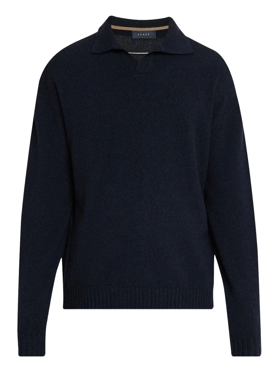 Sease Men's Coarsehair Cashmere Polo Shirt