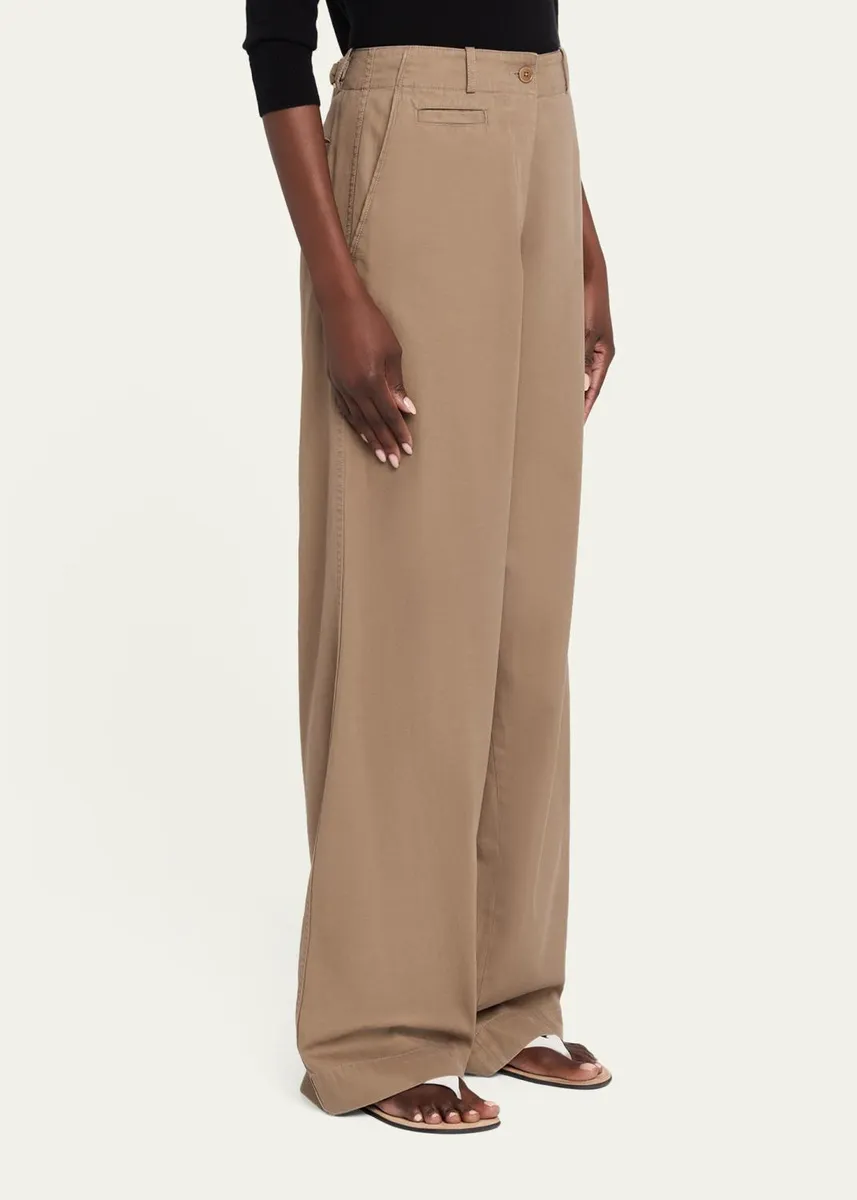 The Row Fadry Cotton Gabardine Wide-Leg Carpenter Pants | Thumbnail 4