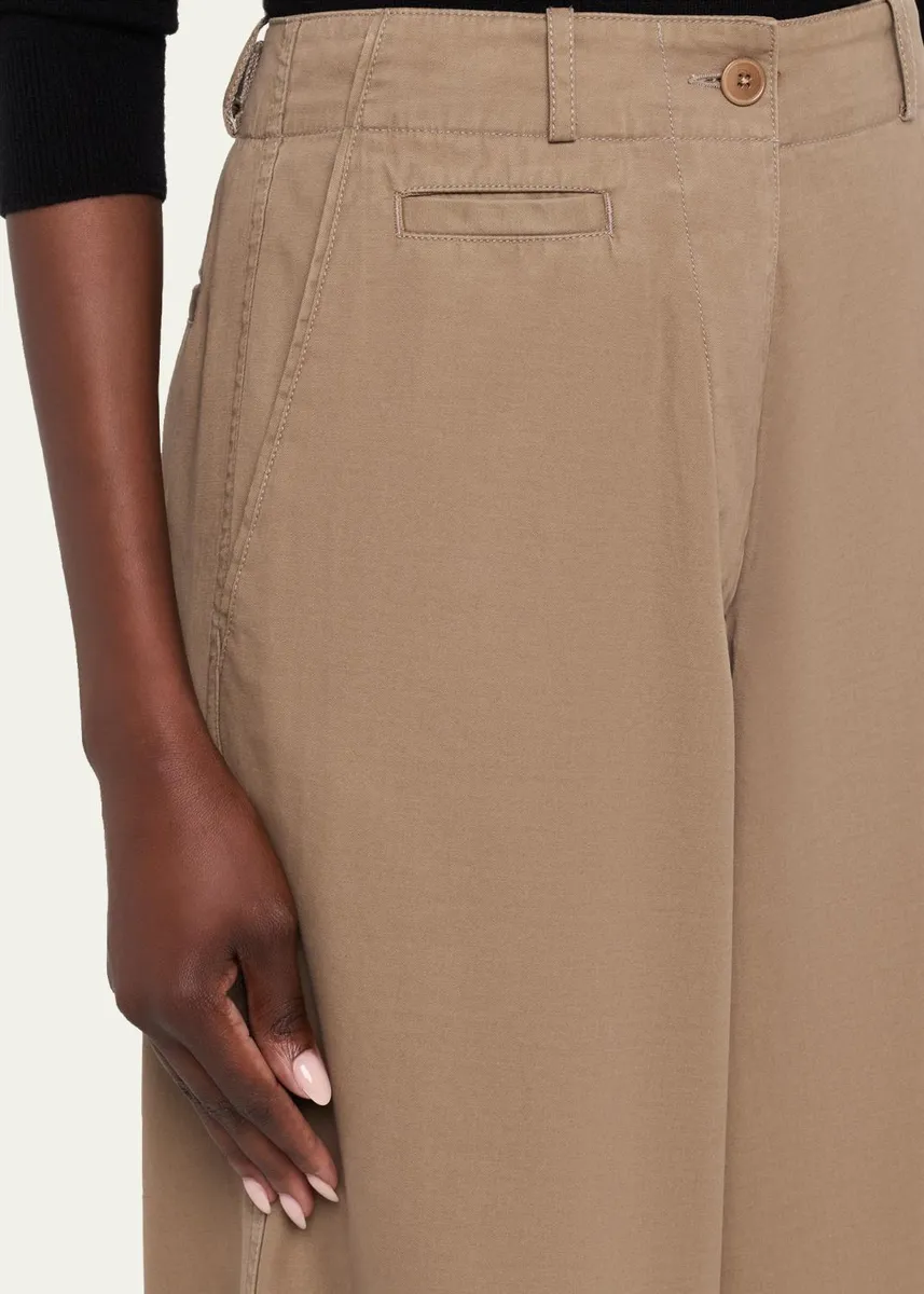 The Row Fadry Cotton Gabardine Wide-Leg Carpenter Pants | Thumbnail 5