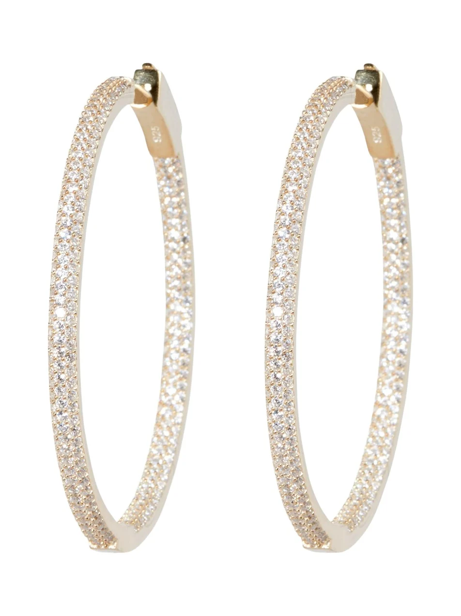 Slim Tire Hoop Earrings, Gold Slim Tire Hoop Earrings, Gold