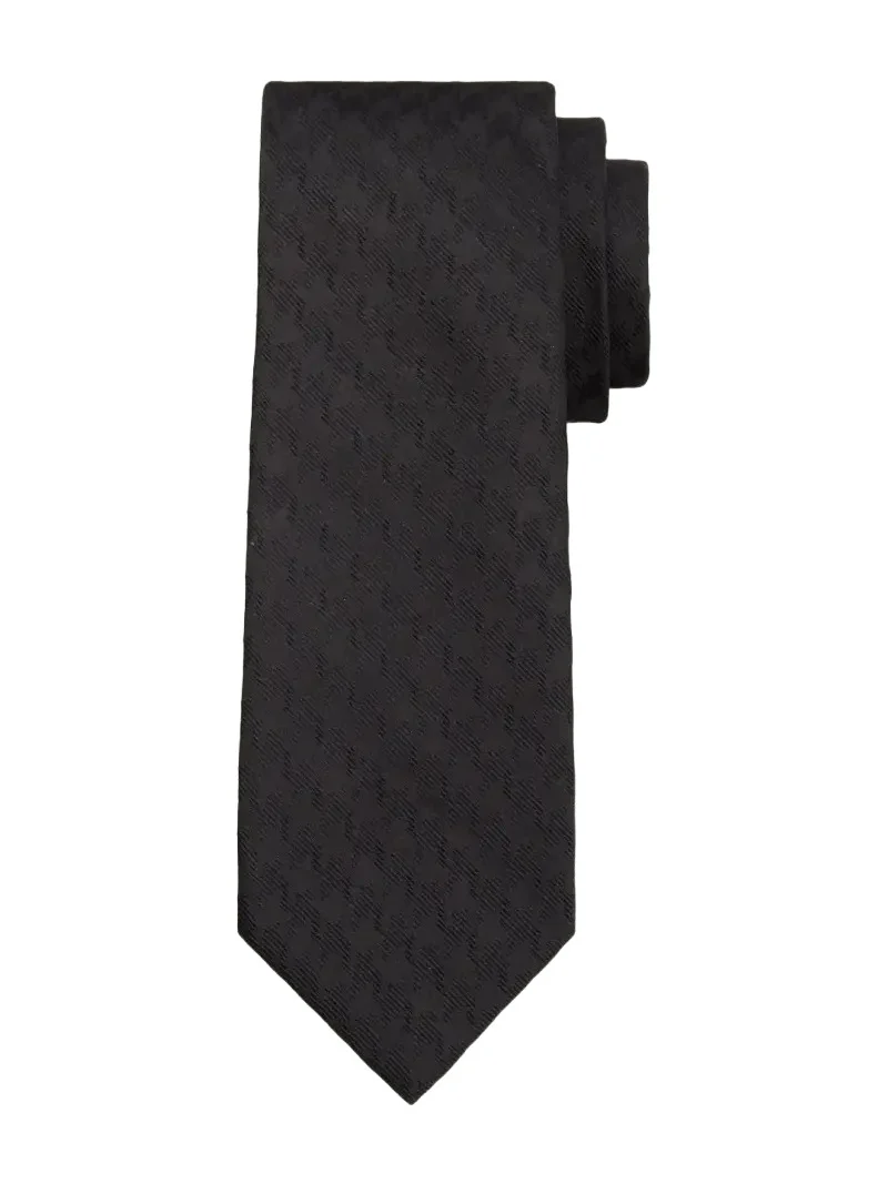 Men's Textured Tonal Jacquard Linen Tie