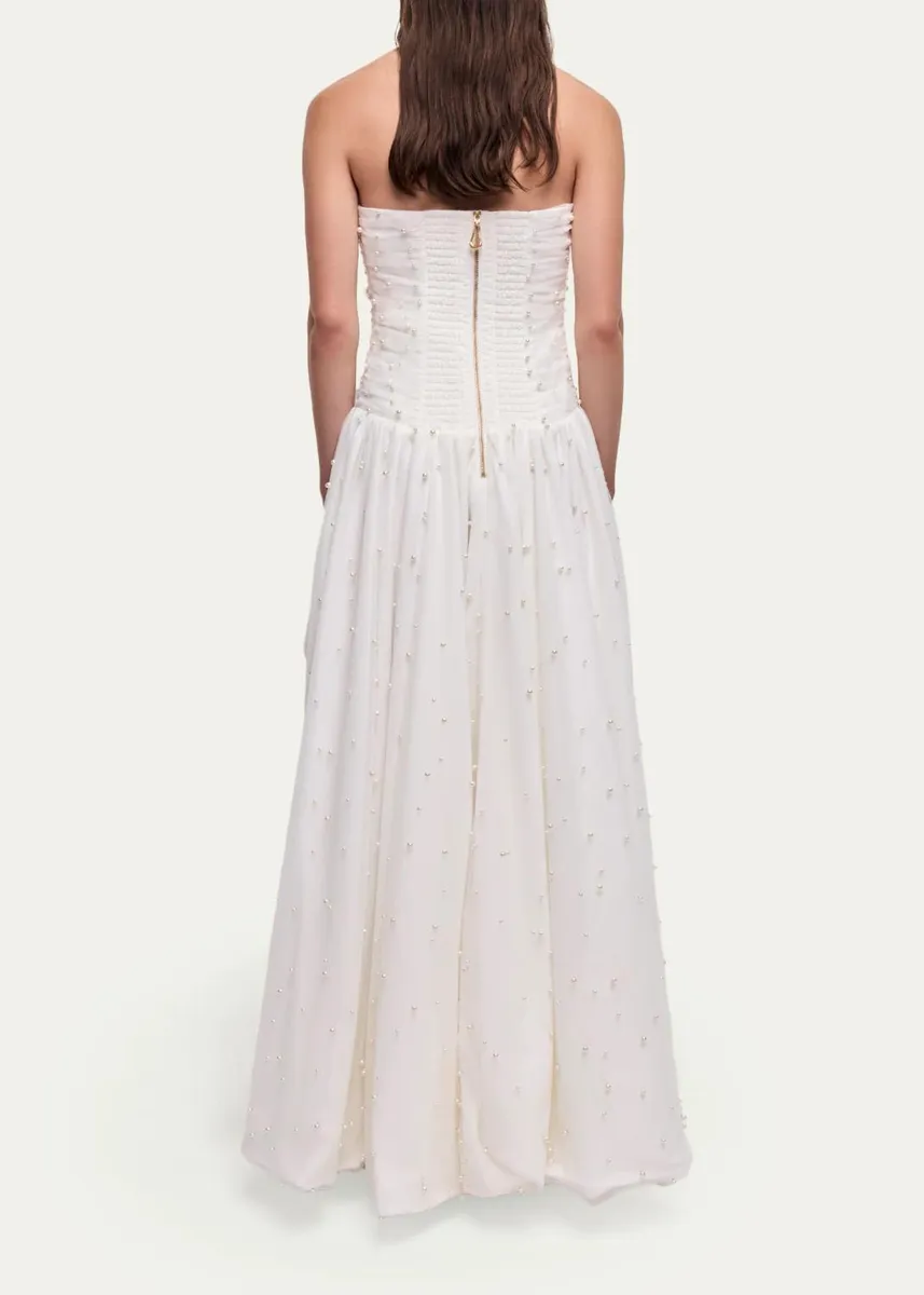 Aje Juniper Strapless Tulle Overlay Gown | Thumbnail 3 Aje Juniper Strapless Tulle Overlay Gown | Thumbnail 3