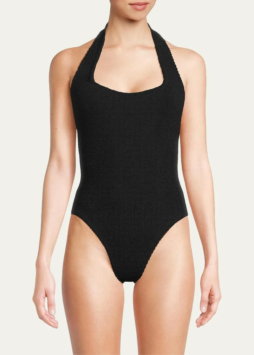 Hunza G Sandy Open-Back One-Piece Swimsuit | Thumbnail 4 Hunza G Sandy Open-Back One-Piece Swimsuit | Thumbnail 4