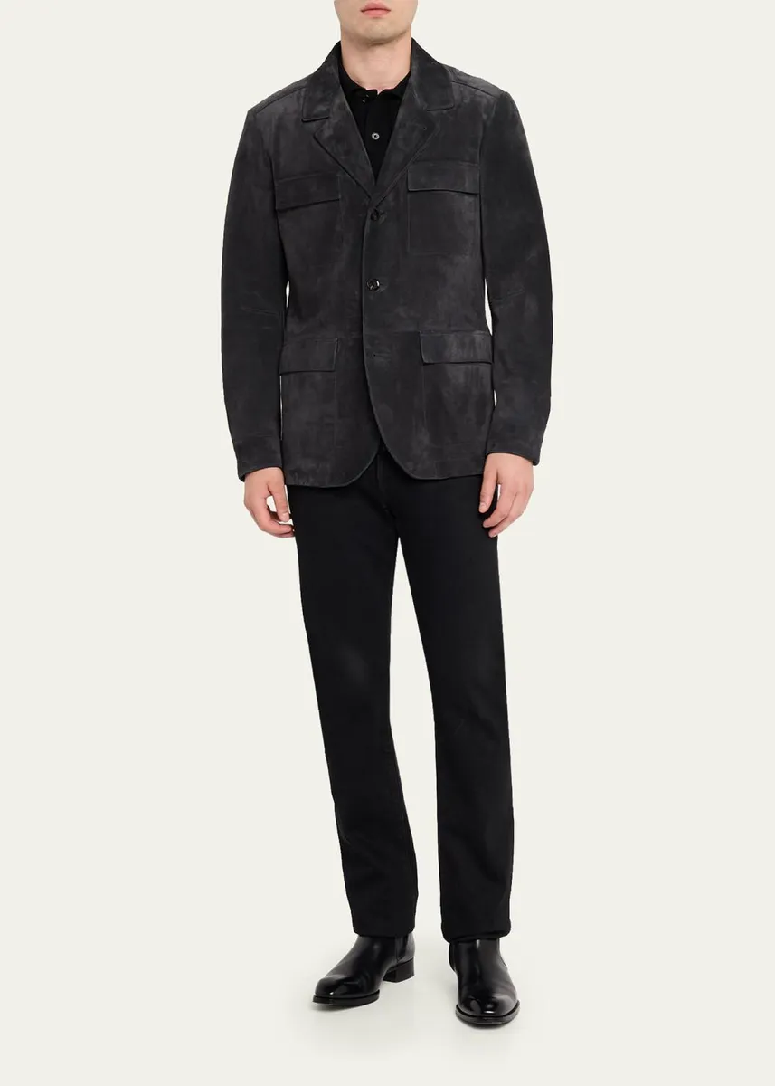 Tom Ford Men's Suede Military Jacket | Thumbnail 2