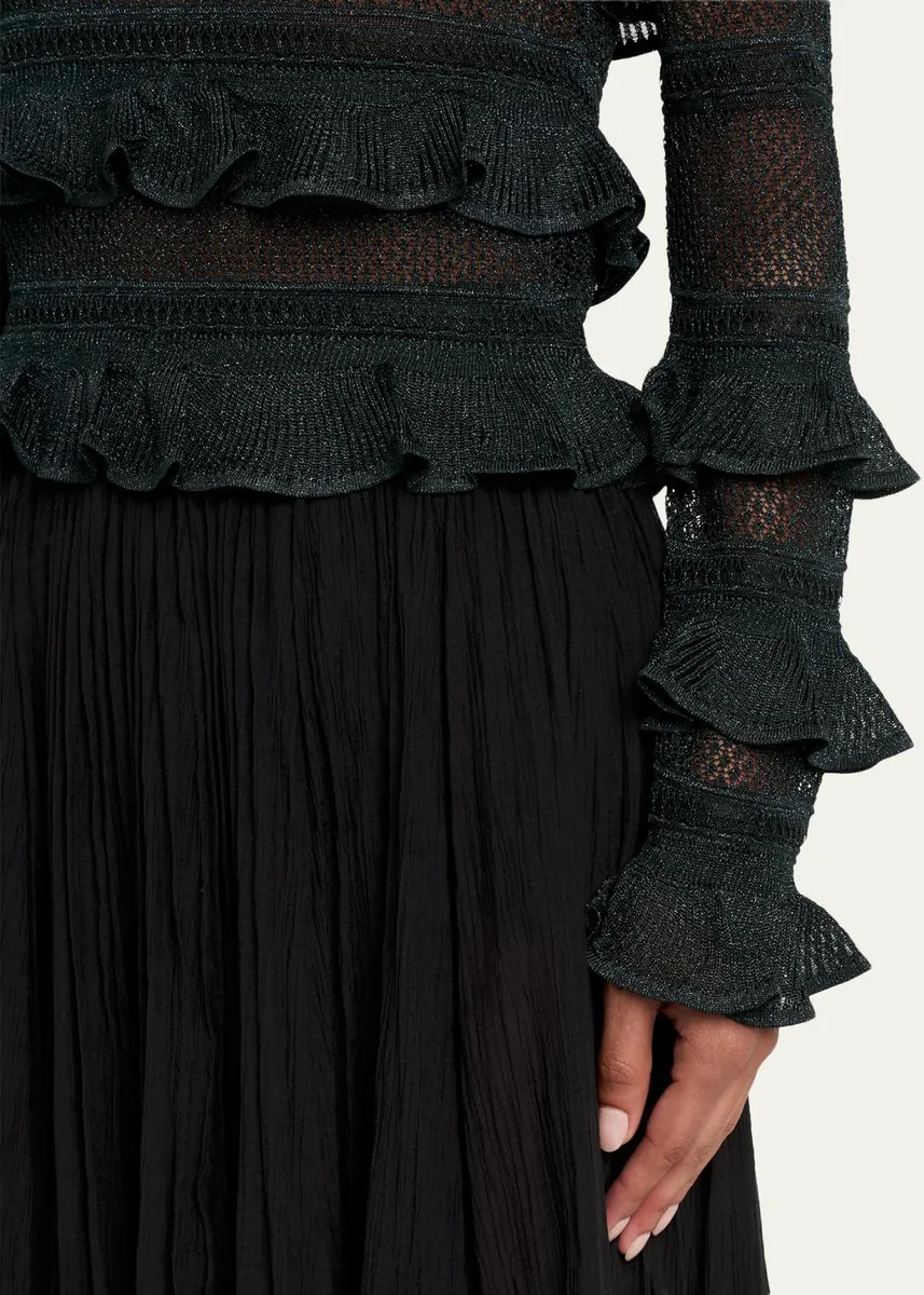 Zimmermann Valiant Lace Ruffle-Tiered Top | Thumbnail 5 Zimmermann Valiant Lace Ruffle-Tiered Top | Thumbnail 5