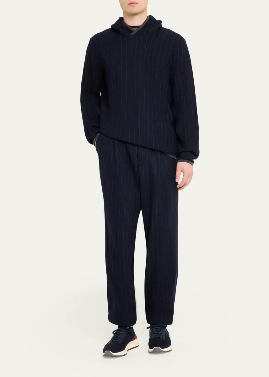Sease Men's Brushed Jersey Wool-Cashmere Joggers | Thumbnail 2 Sease Men's Brushed Jersey Wool-Cashmere Joggers | Thumbnail 2