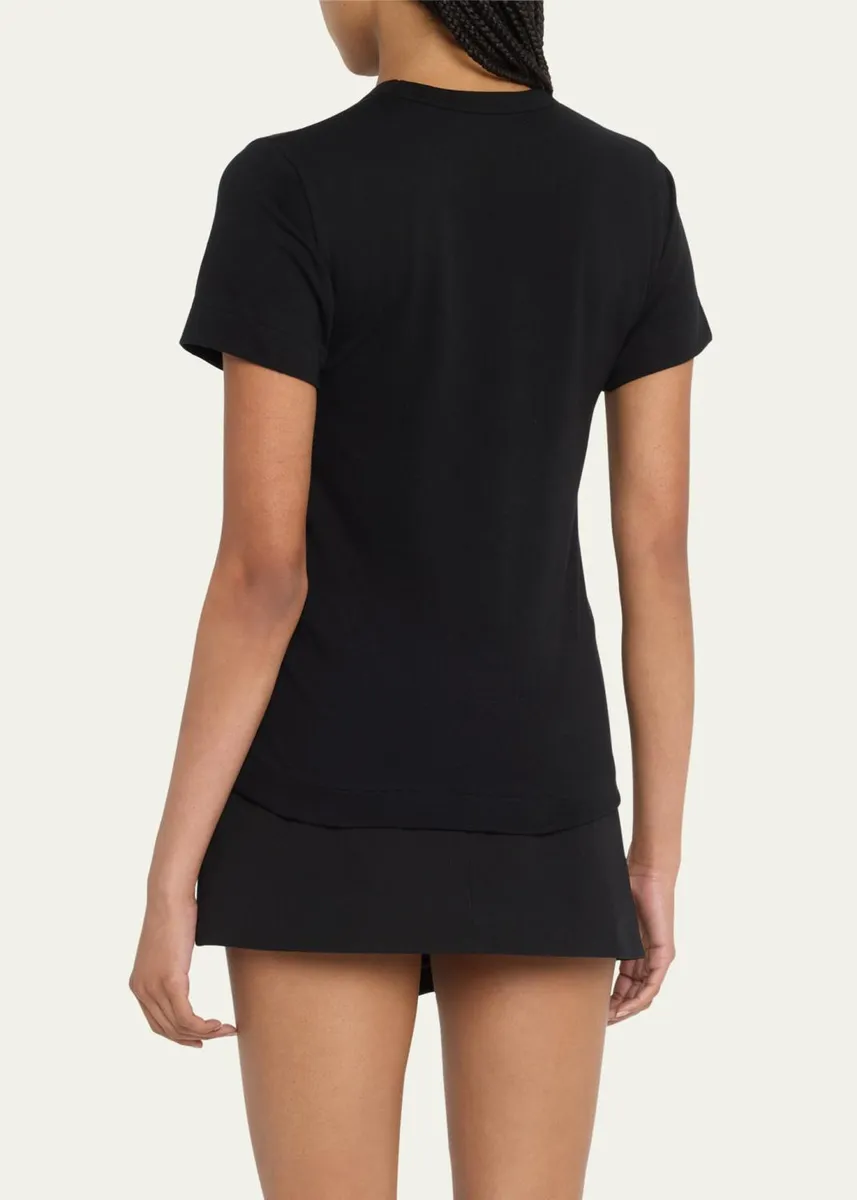 CDG Play Heart Logo Short-Sleeve Cotton T-Shirt | Thumbnail 3 CDG Play Heart Logo Short-Sleeve Cotton T-Shirt | Thumbnail 3
