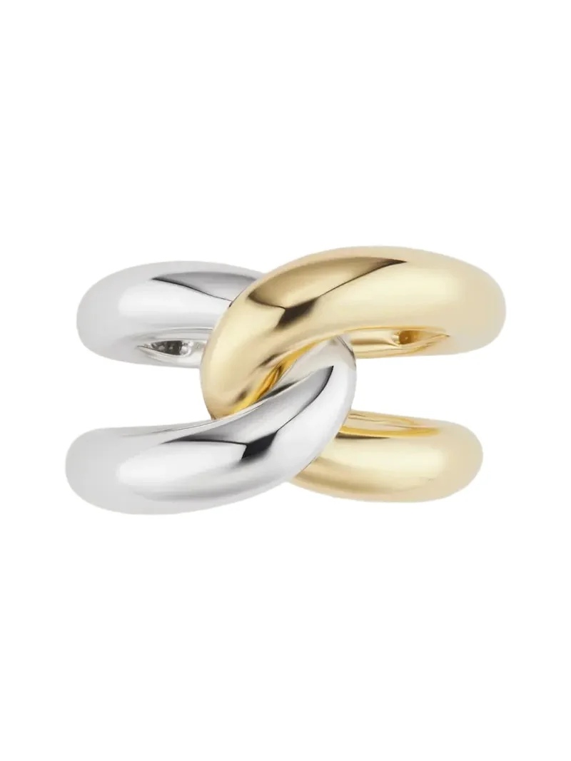 GEMELLA JEWELS 18K Yellow and White Gold Intertwin Ring