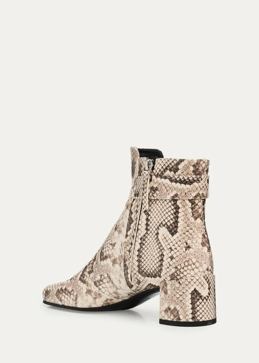 Roger Vivier 45mm Tres Vivier Snake-Printed Leather Ankle Boots | Thumbnail 4 Roger Vivier 45mm Tres Vivier Snake-Printed Leather Ankle Boots | Thumbnail 4