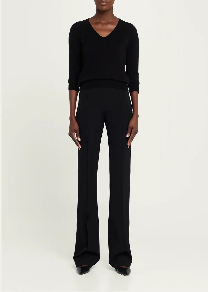 The Row Fabien Silk Twill Bootcut Pants | Thumbnail 2