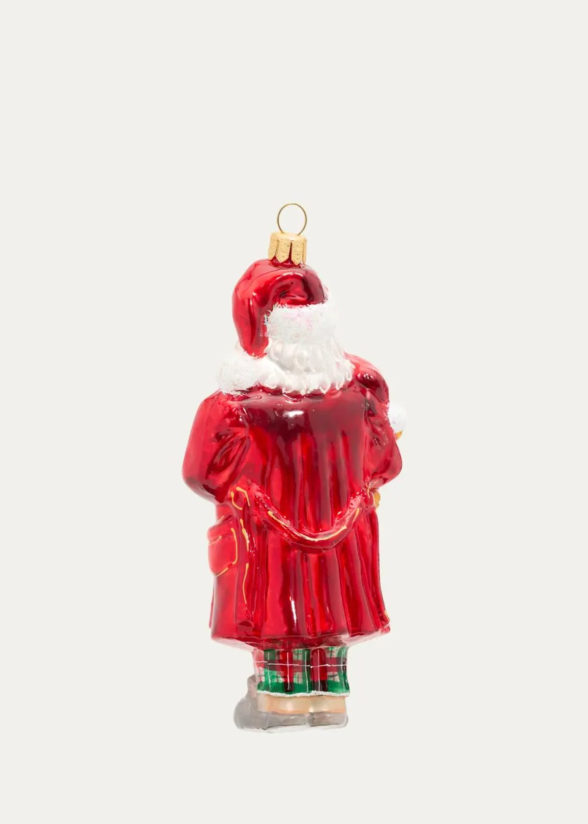 Impuls Cozy Santa Claus Glass Ornament | Thumbnail 2 Impuls Cozy Santa Claus Glass Ornament | Thumbnail 2