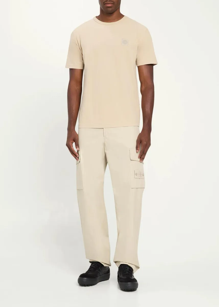 Stone Island Men's Jersey Compass-Patch Crewneck T-Shirt | Thumbnail 2 Stone Island Men's Jersey Compass-Patch Crewneck T-Shirt | Thumbnail 2