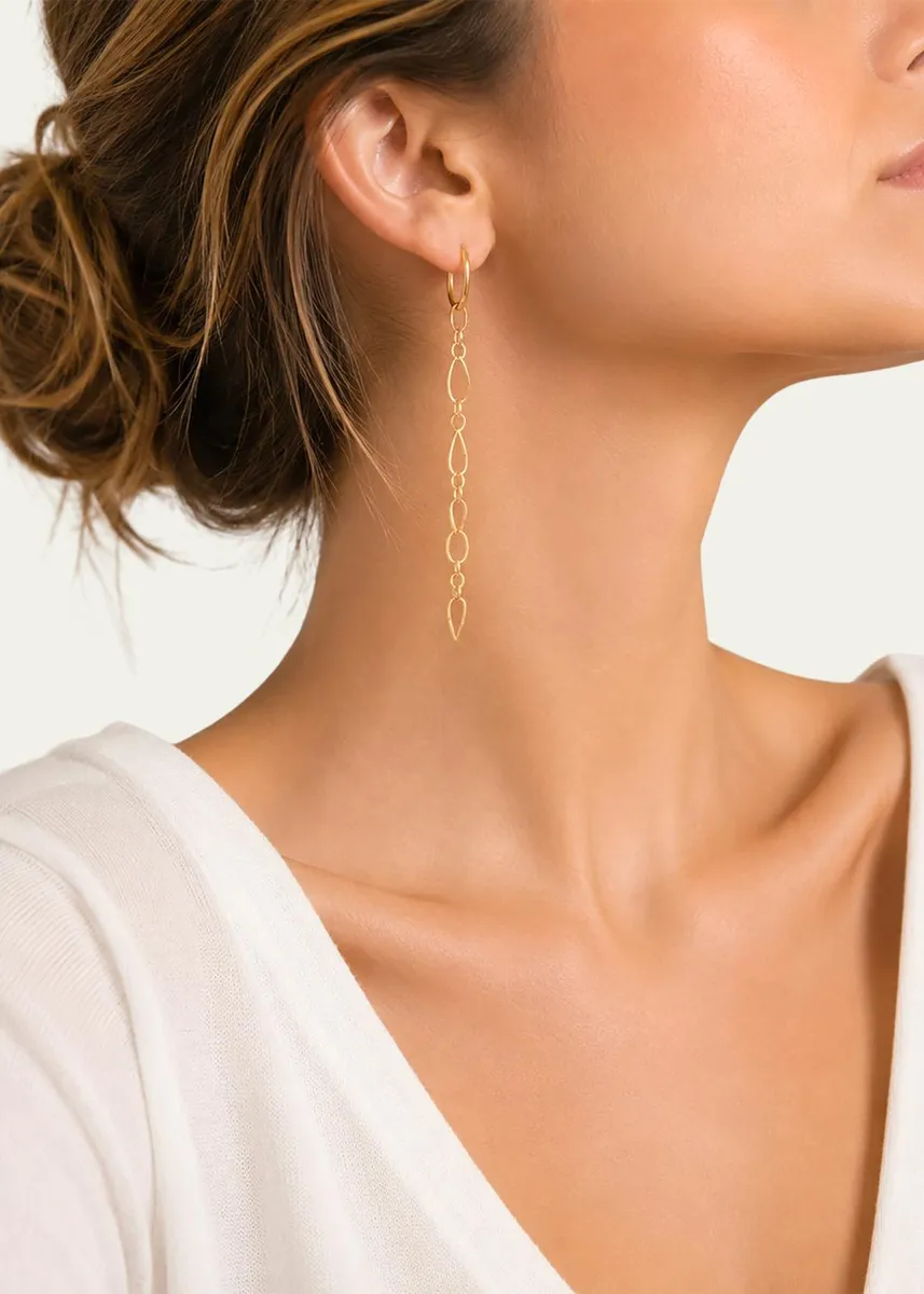 FARAONE MENNELLA by R.F.M.A.S. 18k Yellow Gold Petite Stella Drop Earrings | Thumbnail 5 FARAONE MENNELLA by R.F.M.A.S. 18k Yellow Gold Petite Stella Drop Earrings | Thumbnail 5