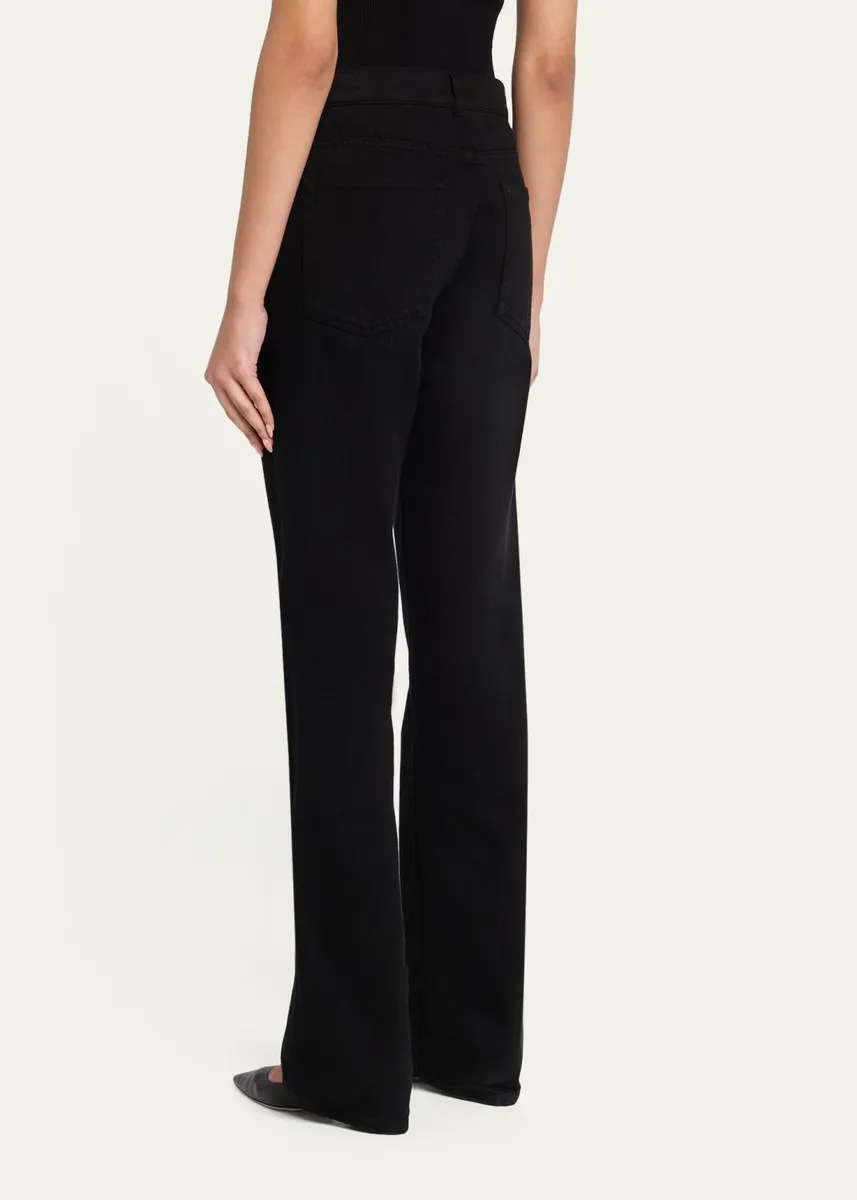 The Row Carlyl Mid-Rise Straight-Leg Jeans | Thumbnail 3