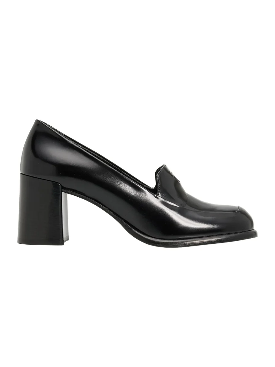 65mm Mocassini Leather Loafer Pumps