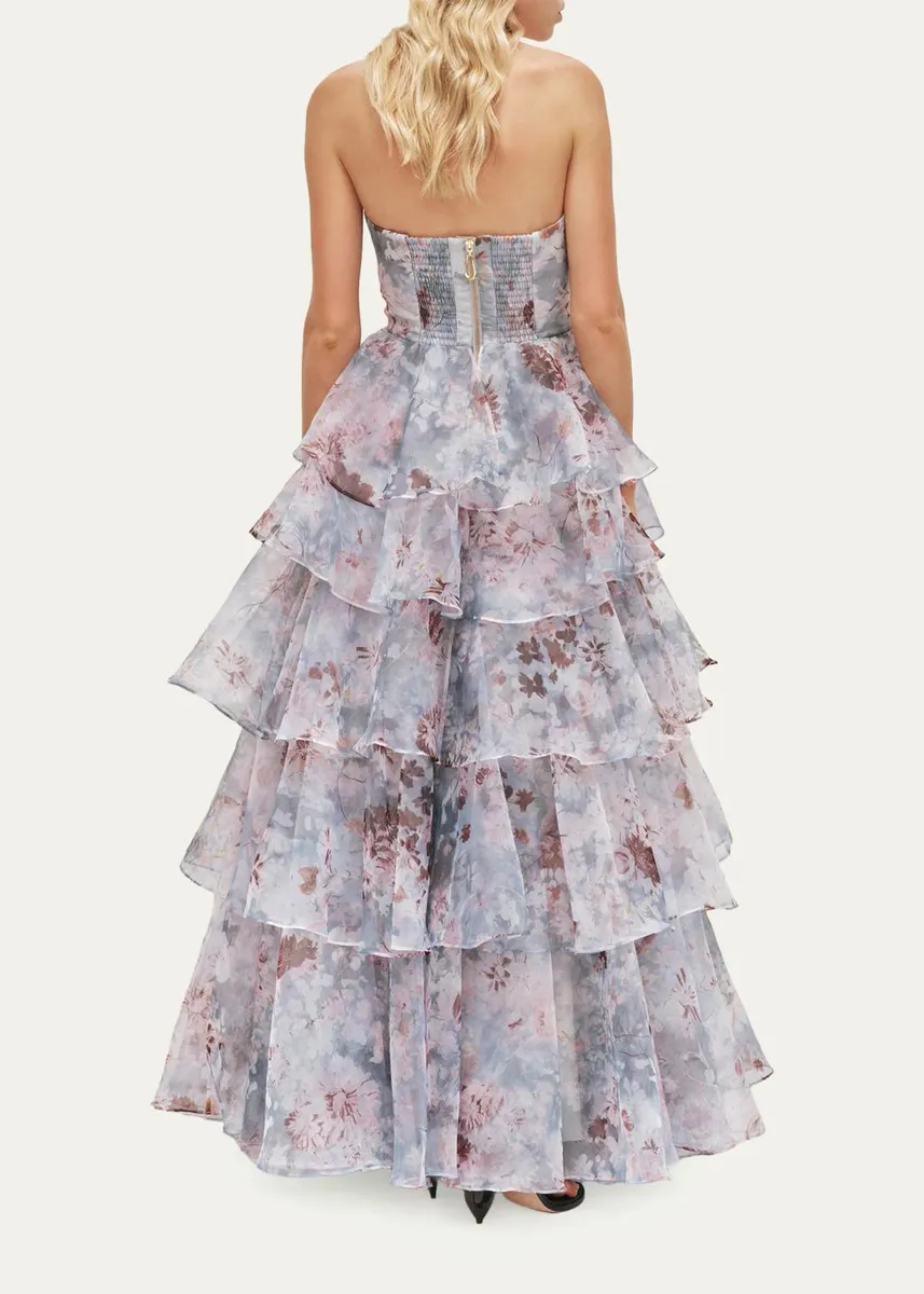 Aje Gabriella Strapless Tiered Ruffle Gown | Thumbnail 3